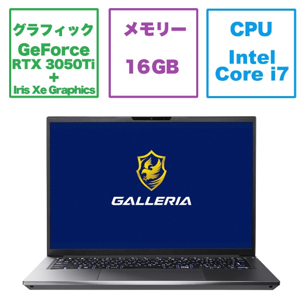 Q[~Om[gp\R GALLERIA RM7C-R35TR24 [RTX3050Ti /14.0^ /Windows11 Home /intel Core i7 /F16GB /SSDF512GB /2022N12f]