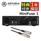 Arturia MiniFuse 1 BK 1C/2AEg USB-C I[fBIC^[tFCX  ATL458A/3.0 P[uZbg
