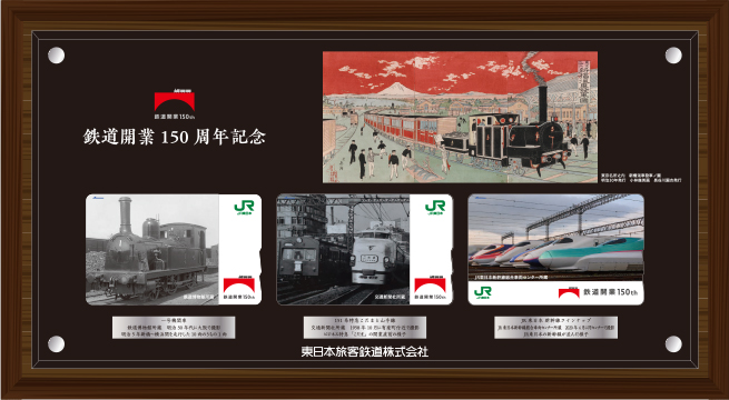 鉄道開業150周年 記念Suicaのイメージ