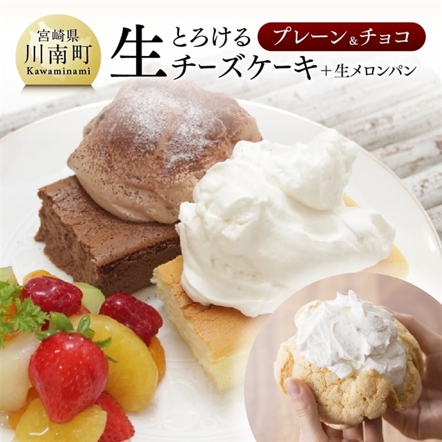 押川春月堂本店 とろける生チーズケーキセット プレーン チョコ 宮崎県川南町 Jre Pointが 貯まる 使える Jre Mall