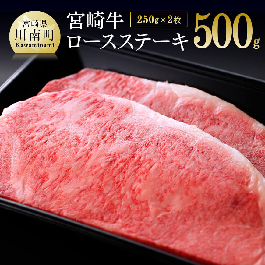 宮崎牛ロースステーキ500g　牛肉