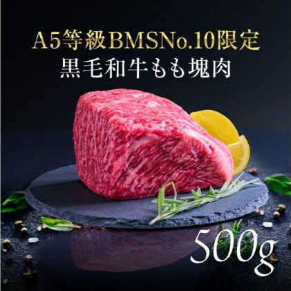 A5等級 BMSNo.10限定 黒毛和牛もも塊肉 ブロック 500g