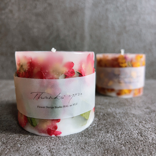 ドライフラワー 3dボタニカルアロマキャンドル レッド 春の柚 癒し 空間 神秘 0667 鳥取県江府町 Jre Mallふるさと納税