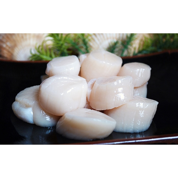 帆立生貝柱1kg良玉 刺身用【12004】: 北海道稚内市  JRE POINTが 