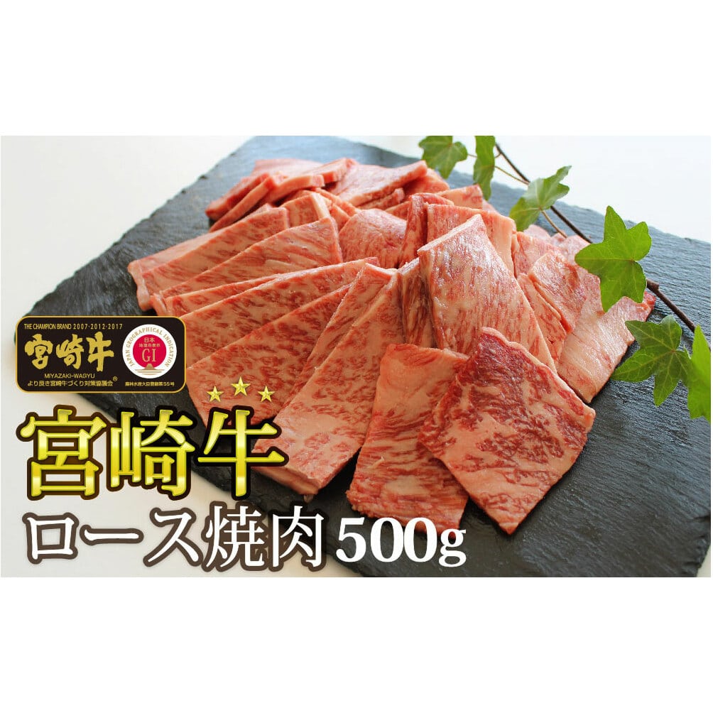 宮崎牛 ロース焼肉 500g