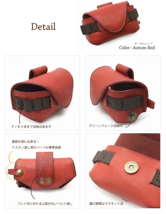 サイフ工房andou ゴルフボールケース 横型 ブラウン 本革 革 ゴルフ ゴルフボール ゴルフボールケース ボールケース ボール入れ ケース ティ オシャレ 手作り 茨城県牛久市 Jre Mallふるさと納税