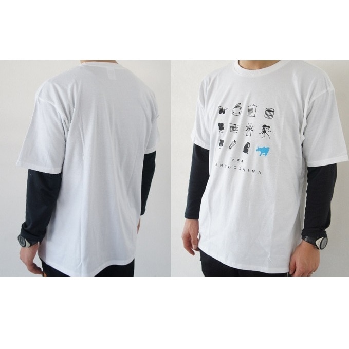 小豆島をぎゅっとつめこんだ限定tシャツ 白 Sサイズ 香川県土庄町 Jre Pointが 貯まる 使える Jre Mall