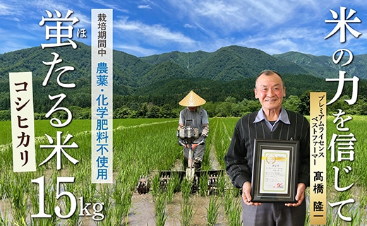 特別栽培米 蛍たる米コシヒカリ 15�s