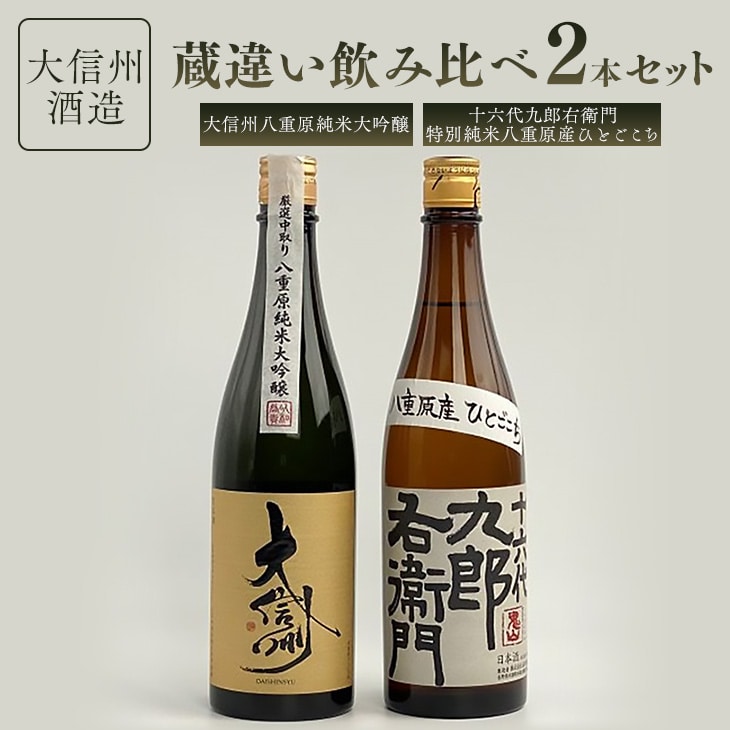 大信州酒造 日本酒 蔵違い飲み比べ 2本セット(大信州酒造 純米大吟醸