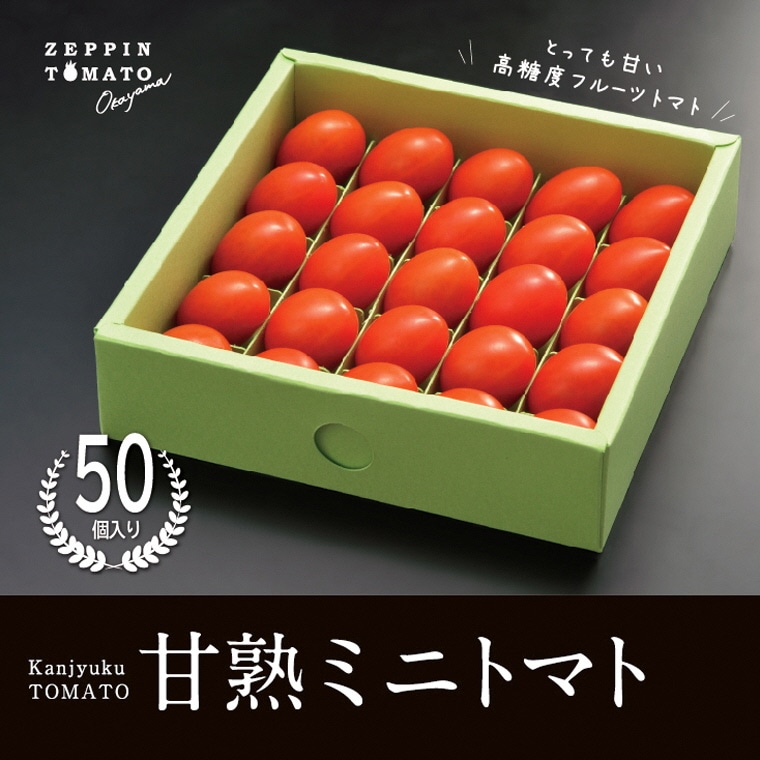 ZEPPIN TOMATO Okayama 50粒 化粧箱入り（贈答用） 500g C-36a