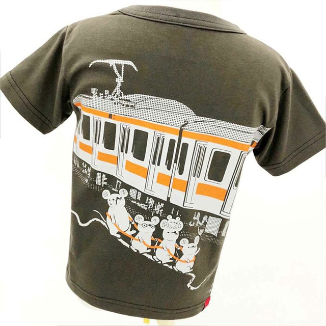 半袖Tシャツ 中央線×OJICO「電車ごっこ」 6Aサイズ（100~110cm