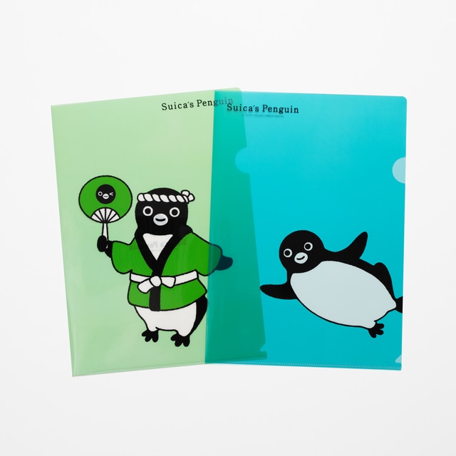 Suicaのペンギン　クリアファイルセット（スイム・祭り）A4サイズ