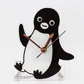 【 硬券マグネット付 】Suicaのペンギン　アクリル時計