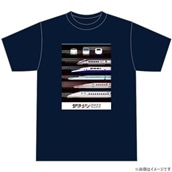 新幹線YEAR2022　Tシャツ（側面）XL