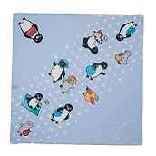 【 硬券マグネット付 】Suicaのペンギン　風呂敷 （ブルー)