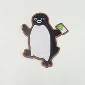 Suicaのペンギン　木製ポストカード（SuicaでGo！）