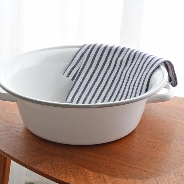 野田琺瑯ﾊﾝﾄﾞﾙ付 たらい ｸﾞﾚｰ 大 大 大人の良彩百貨店 Jre Pointが 貯まる 使える Jre Mall