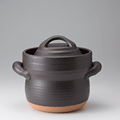 笠間焼なかむら陶房直火専用炊飯用耐熱土鍋（二合）
