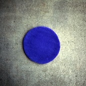 米沢絨毯　サークルラグ　丸（淡青紫）　送料無料