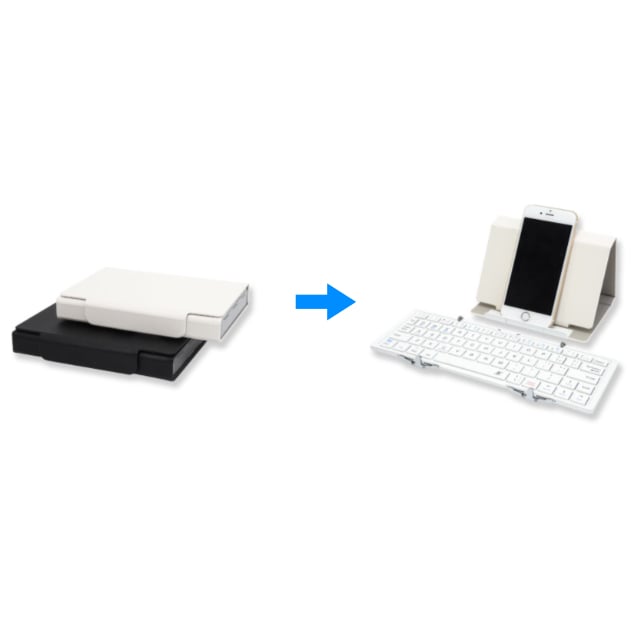 スマホ連動折りたたみキーボードneo ホワイト ホワイト シュミル Jre Pointが 貯まる 使える Jre Mall