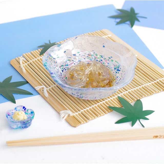 東京 下町でつくられた 100年の歴史を持つガラス 江戸硝子うきよシリーズ 花ボウル あられ あられ 暮らしなでしこ Jre Pointが 貯まる 使える Jre Mall