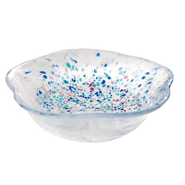 東京 下町でつくられた 100年の歴史を持つガラス 江戸硝子うきよシリーズ 花ボウル あられ あられ 暮らしなでしこ Jre Pointが 貯まる 使える Jre Mall