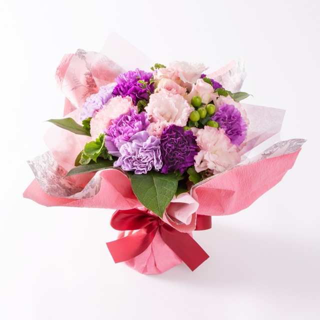 そのまま飾れるアレンジブーケ リシアンサス ムーンダストブーケ Thank Youカードつき 送料無料 暮らしなでしこ Jre Mall