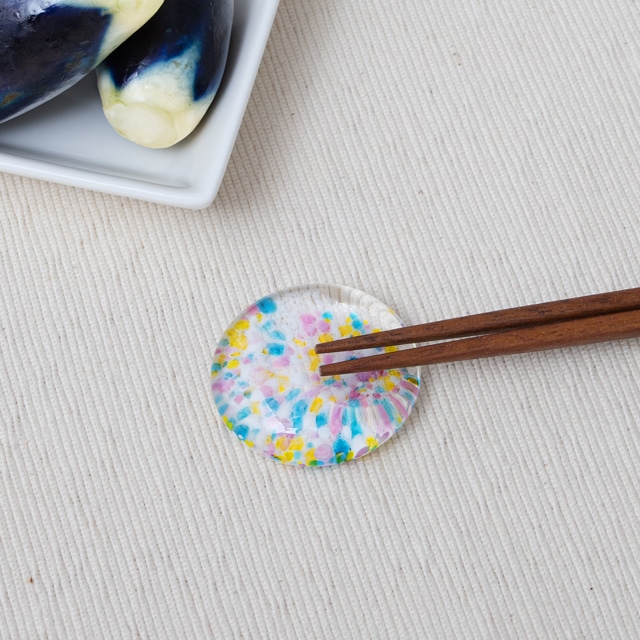【東京・下町でつくられた、100年の歴史を持つガラス】江戸硝子うきよシリーズ　箸置き　たまや