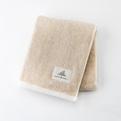 福島県産茶綿使用 Face towel Natural