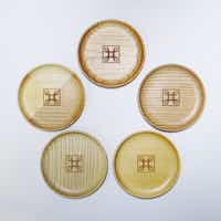 四季島　木製豆皿５枚セット