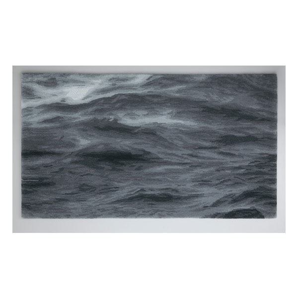 四季島　カーペット「UMI」ダークグレー　マットサイズ78×140cm