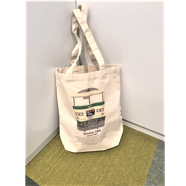 早期予約・新じゃが 185系 L特急踊り子 ピンバッジ付き トートバッグ