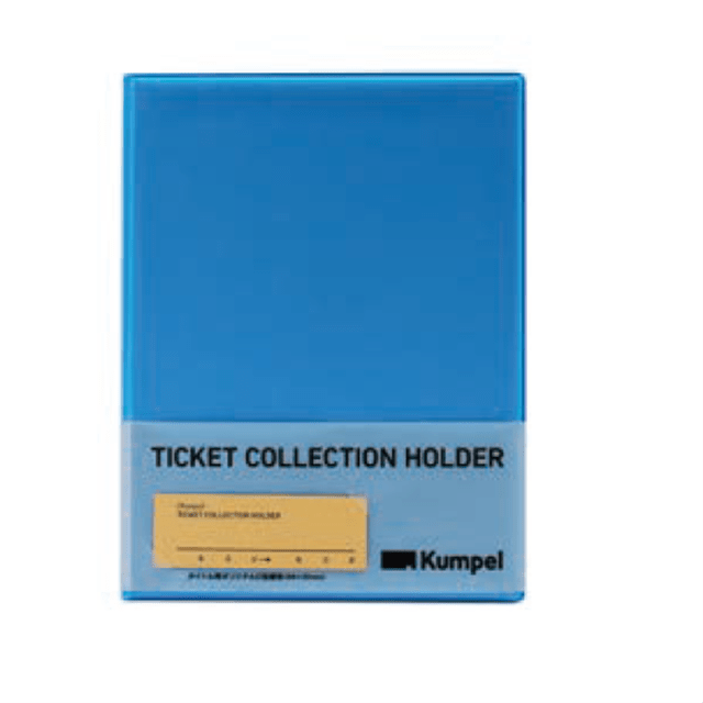  【kumpel】チケットコレクションホルダー（ブルー）