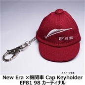 数量限定！！New Era ×機関車 Cap Keyholder EF81 98 カーディナル キーホルダー