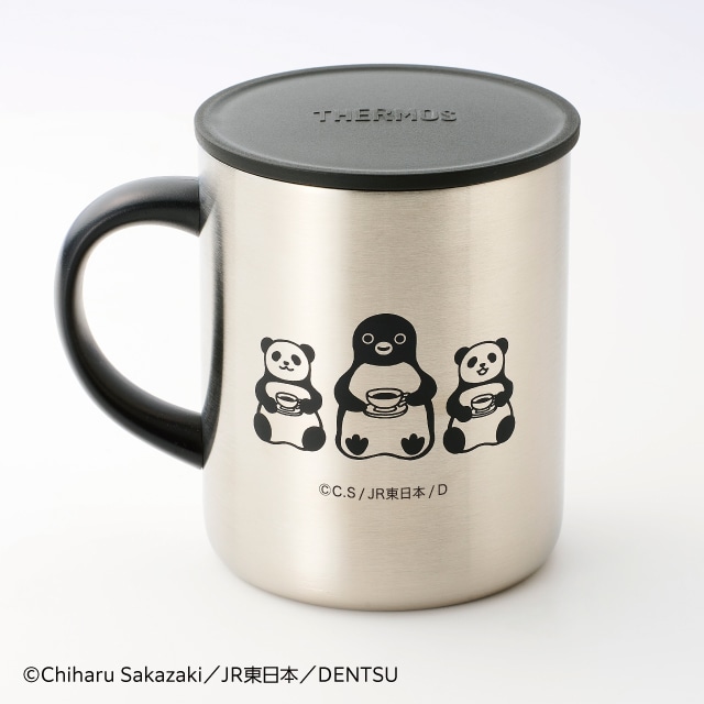 【Suicaのペンギン】サーモス真空断熱マグカップ 2個セット(ミルクホワイト・ステンレス)