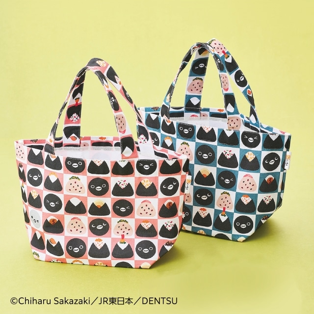 ブリキコースター付き】【Suicaのペンギン】舟形ランチバッグ 2色