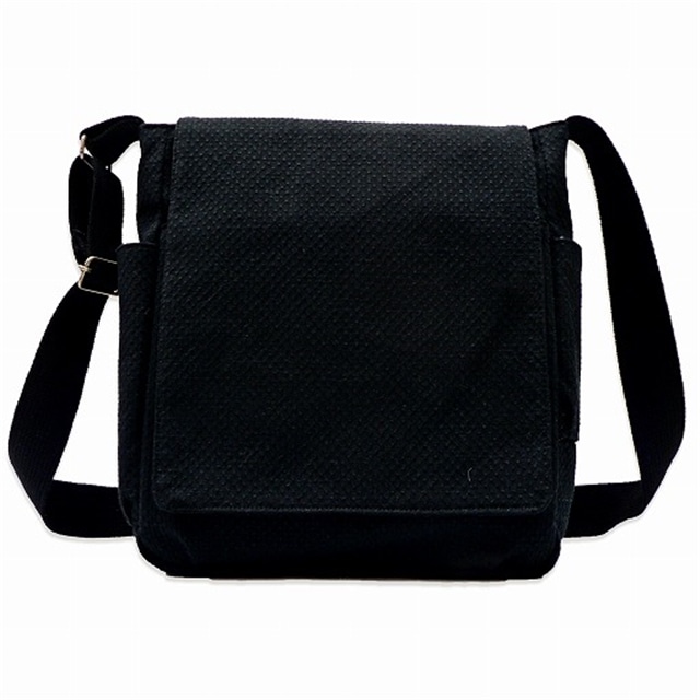 刺子織ショルダーバッグ No 6 黒 F 黒 作務衣 甚平専門店 和粋庵 Jre Pointが 貯まる 使える Jre Mall