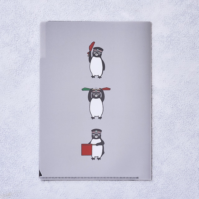 Suicaのペンギン 3ポケットクリアファイルA5・連結（鉄道シリーズ）
