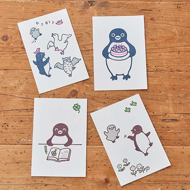 Suicaのペンギン 活版ポストカード8枚セット 暮らしのいいものマルシェ Jre Pointが 貯まる 使える Jre Mall