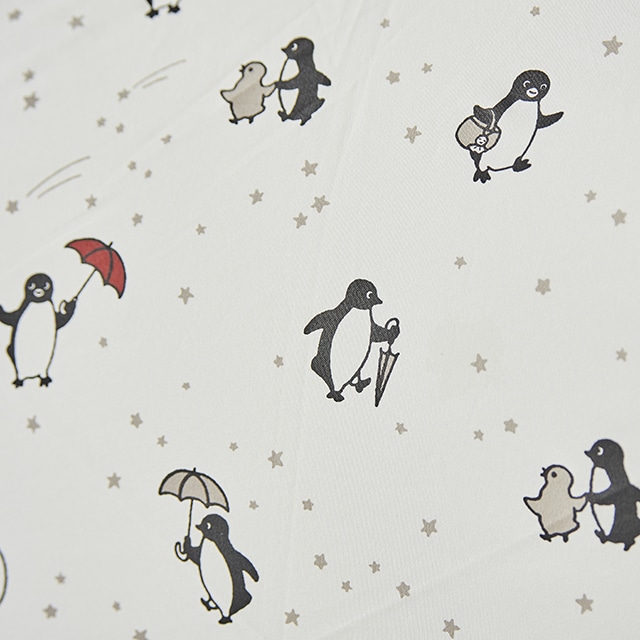 【硬券マグネット付】Suicaのペンギン 軽量折りたたみ傘（星降るペンギン・ホワイト）