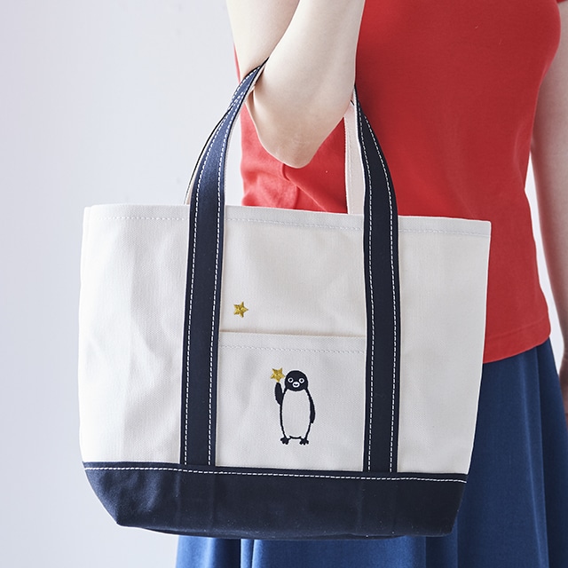 【硬券マグネット付】Suicaのペンギン 24オンス帆布トートバッグ