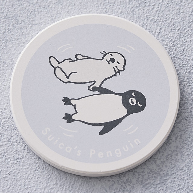 Suicaのペンギン 吸水コースター・ラッコとペンギン