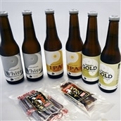 【送料込】ホップジャパンクラフトビール3種2本飲み比べセット　おつまみ付