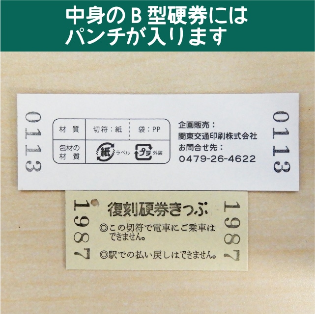 113-A】国鉄復刻乗車券 内房線 本千葉 113系(【113-A】本千葉): 硬券