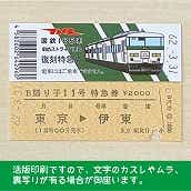 【185-A】国鉄１８５系踊り子１１号（忙）　復刻特急券　東京→伊東