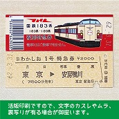 【183-A】国鉄１８３系わかしお１号（忙）復刻特急券　東京→安房鴨川