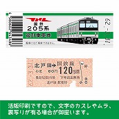 【205-E】国鉄復刻乗車券　埼京線　北戸田　205系