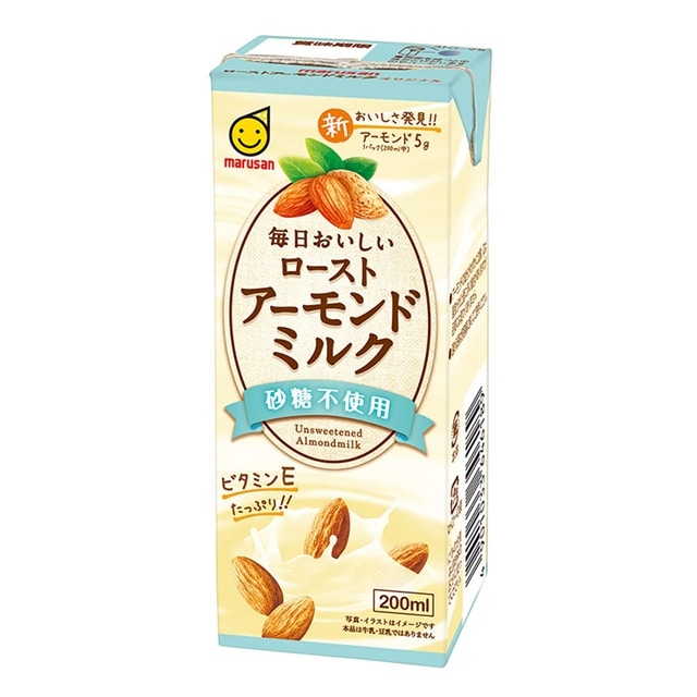 [1本95円/48本入]マルサンアイ 毎日おいしいローストアーモンドミルク 砂糖不使用 200ml 送料無料