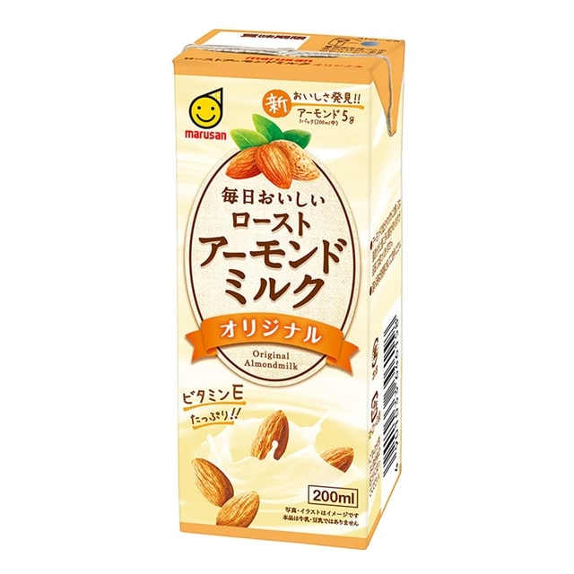 [1本95円/48本入]マルサンアイ 毎日おいしいローストアーモンドミルク オリジナル 200ml 送料無料
