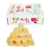 【計69個入／1個35円】ASフーズ 果汁100％ゼリーBOX もも味 23粒×3箱 送料無料